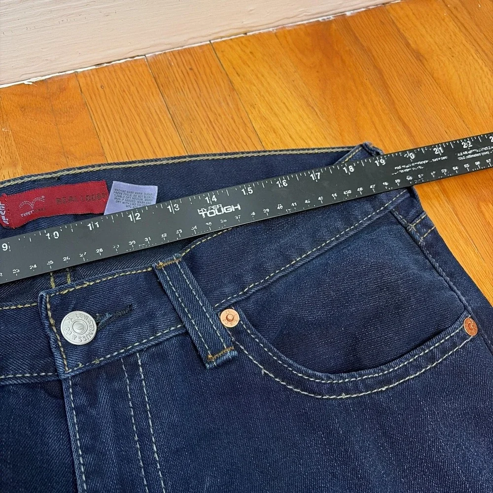 Levis Type 1 Real Loose Jeans Mens 36x34 Blue Relaxed Straight Denim‎ Dark Wash